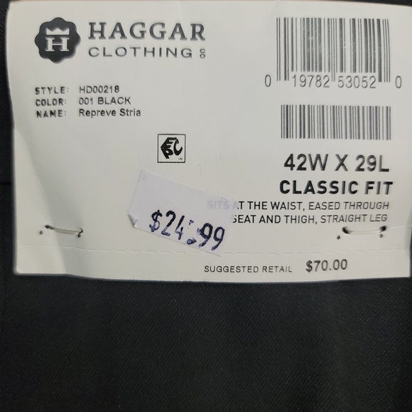 Mens Dress Pants 42W x 29L - Picture 6 of 8